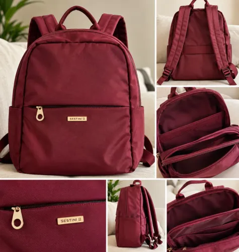 Mochila Sestini para Notebook cor vinho