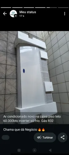 Ar condicionado piso teto 60 mil btus inverter novo