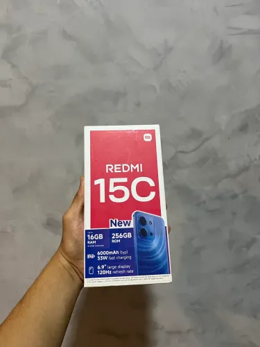 ? REDMI 15C 256GB NOVO ? COMPLETO + 6000MAH + 120HZ! ?