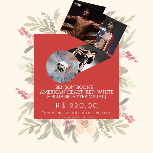 BENSON BOONE - AMERICAN HEART [RED, WHITE & BLUE SPLATTER VINYL]