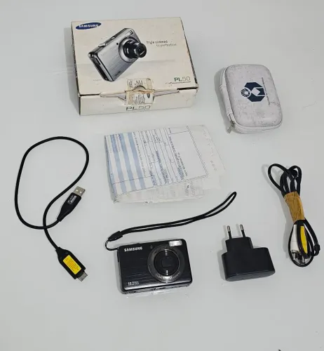 Câmera Digital Samsung PL50 10.2MP - Completa com Nota Fiscal