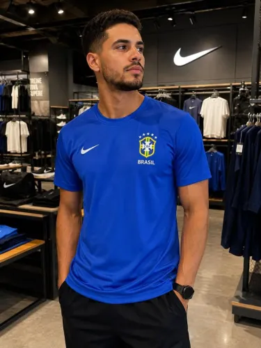 CAMISA BRASIL AZUL (DRI-FIT)