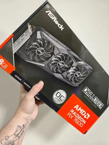 Placa de Vídeo Rx 7600 8Gb Asrock Challenger - @LJCEletro