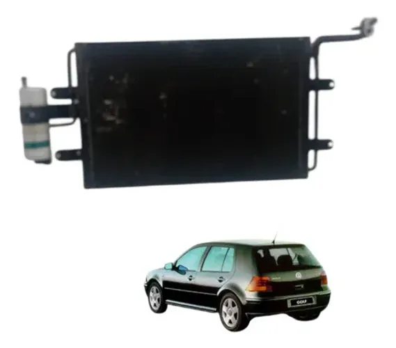 Condensador Ar Condicionado Volkswagen Golf 2.0 2001 Detalhe