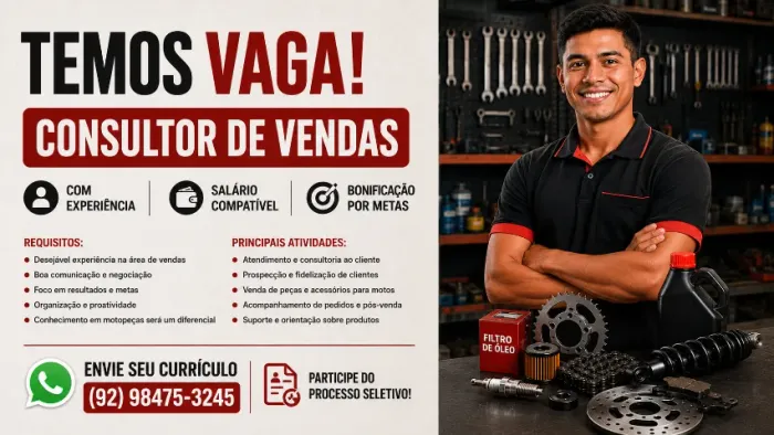 Consultor de vendas balcão