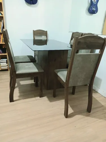 Mesa 6 cadeiras (entrego)
