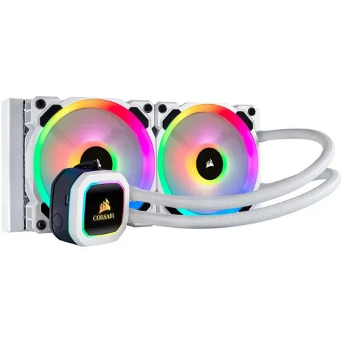 WalteCooler <br>(20)<br>WalteCooler Corsair H100i SE Hydro Series, RGB, 240mm, AMD/Intel, Branco
