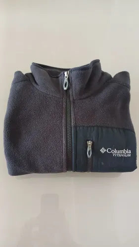 Jaqueta Columbia Titanium Masculina Fleece Preta Original