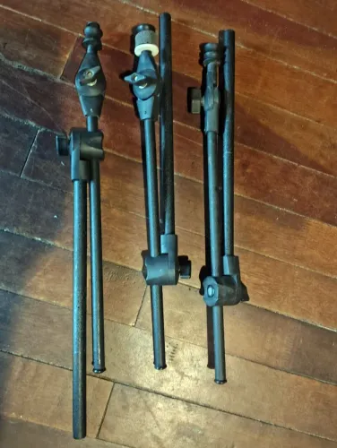 3 extensores girafa para pratos de bateria