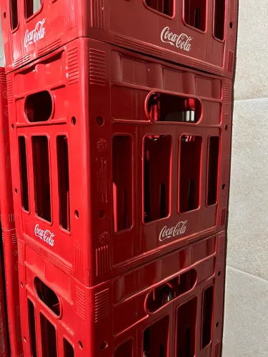 Caixa de coca de vidro 