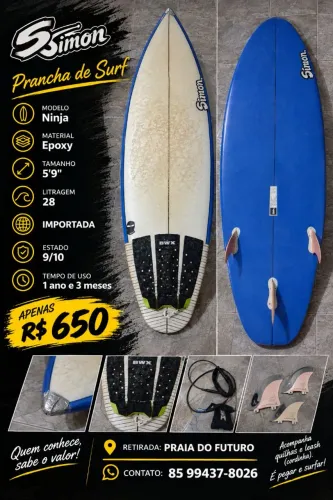 Vende se prancha SIMON seminova 5'9