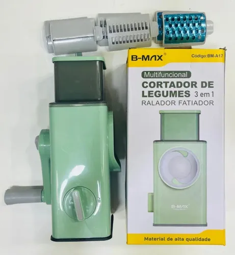 ortador de Legumes Multifuncional B-MAX BM-A17 - 3 em 1 - Novo