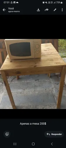 Mesa pequena sem cadeira