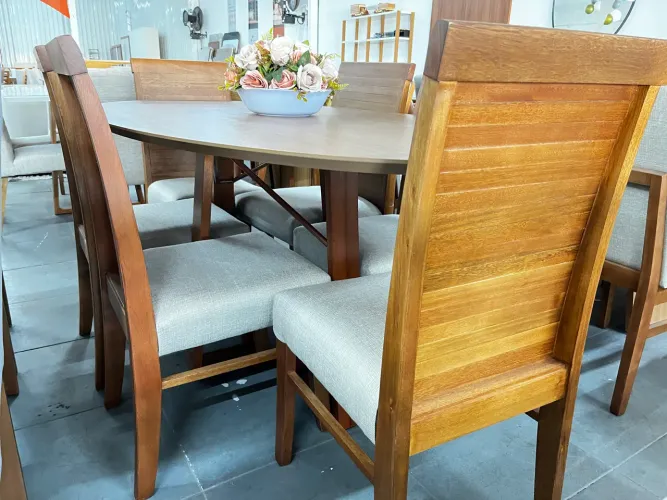 Mesa NOVA oval completa