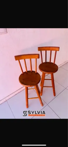 Banquetas angelim assento redondo 