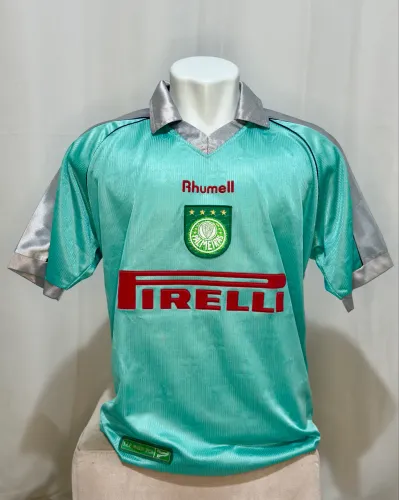 CAMISA PALMEIRAS 2002 - TERCEIRA- RHUMMEL - G - ORIGINAL - MODELO RARÍSSIMO