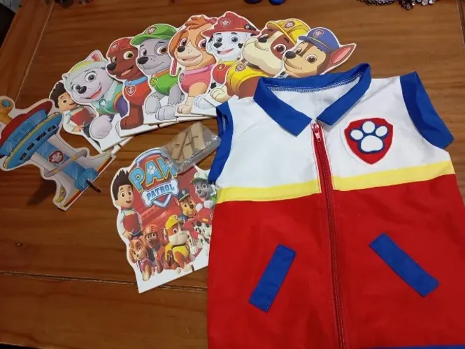 Decoração Patrulha Canina Colete Ryder 2-3 anos