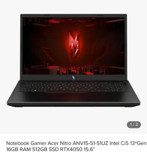Notbook Gamer Acer Nitro V15