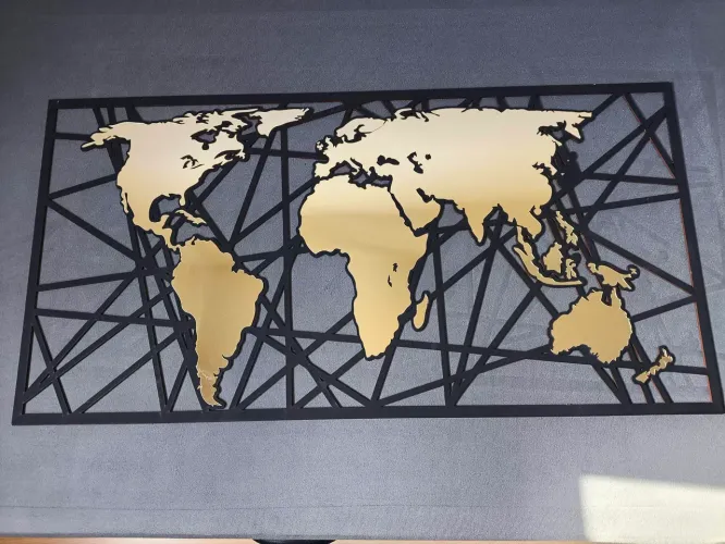 Quadro Mapa Mundi