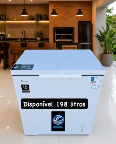 Freezer 198 litros bivolt com tecnologia inverter novo lacrado