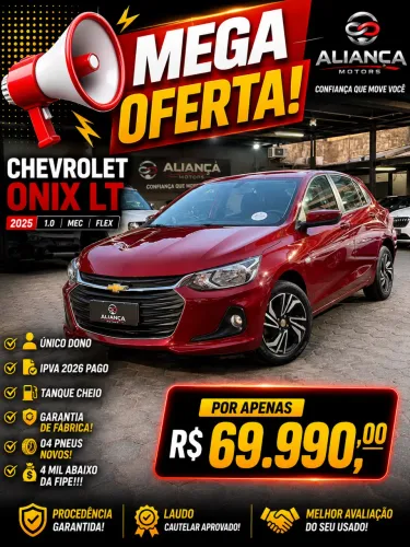 Chevrolet Onix Hatch LT 1.0 12V Flex Mec. 4P 2025