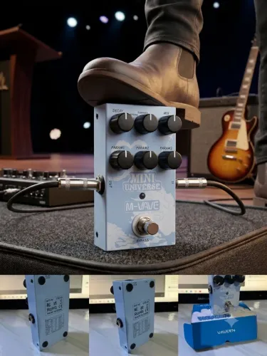 Pedal M-Vave Mini Universe Reverb - Timbres Espaciais (Estado de Novo)