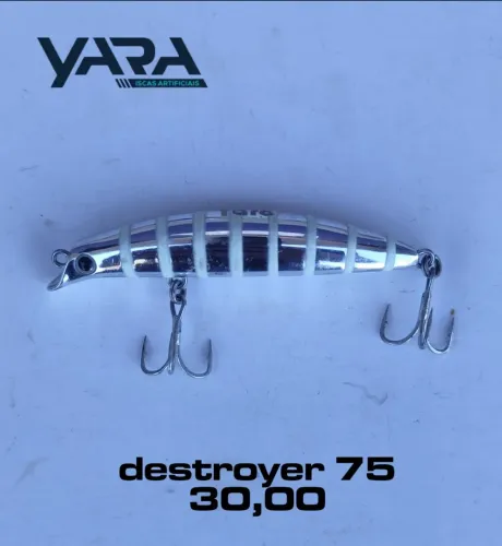 Isca Artificial Yara Destroyer 7,5cm 6g Cor 54 Cromada/glow