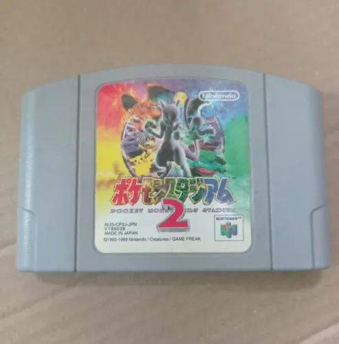 Jogo pokémon Stadium 2 japonês para Nintendo 64 original