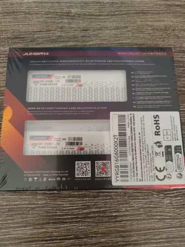 Memórias RAM DDR5 Gamer Juhor 32GB (2x16GB) 6000MT/s ARGB - NOVAS E LACRADAS