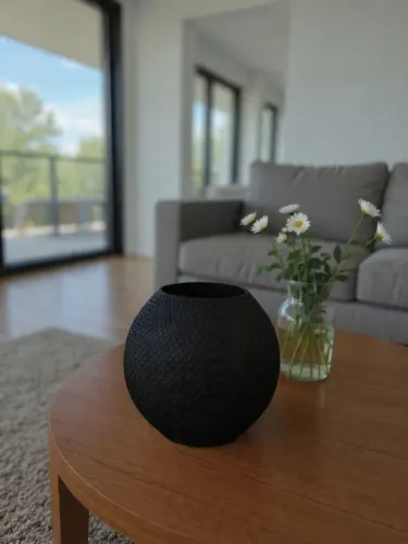 Vaso decorativo preto 