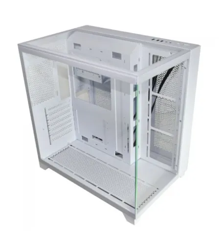 Gabinete Gamer K-MEX Tiger Shark, Aquario, Mid Tower, Vidro Temperado, ATX, white.