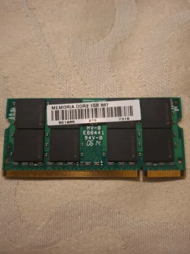 Memória RAM para Notebook DDR2 1GB 667MHz PC2-5300S SODIMM