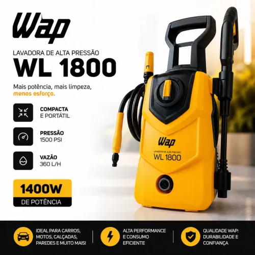 LAVADORA WAP ALTA PRESSÃO- 1400W