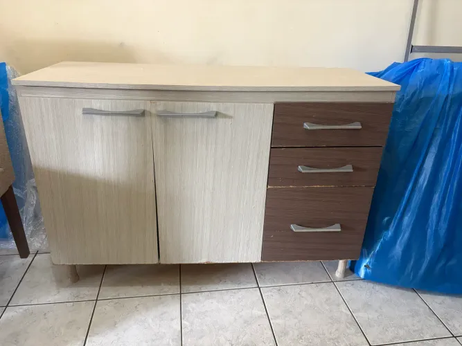 Bancada Cozinha com 2 gavetas 