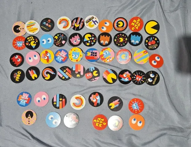 Coleção completa Tazo Pacman Elma Chips 40 anos + repetidos