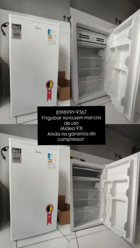 Frigobar Midea 93l sem marcas de uso