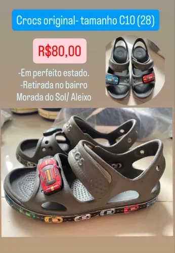 Crocs c10- tamanho 27/28