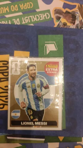 Messi figurinha copa 2026 ouro