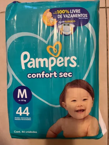 Fralda Pampers Confort Sex M 44 unidades - LACRADO