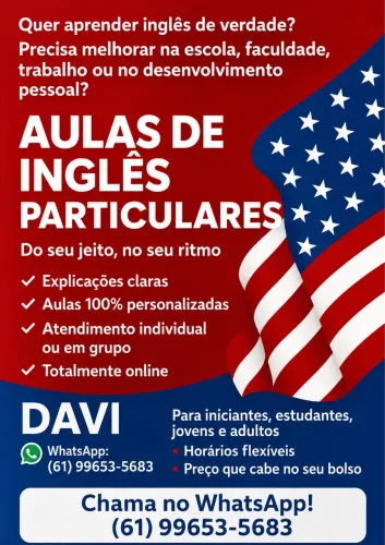 Aulas de Inglês Particulares 
