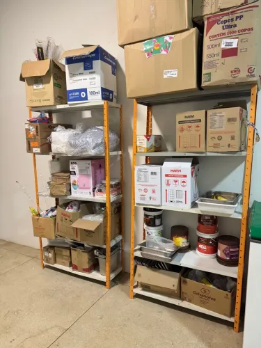 Expositores - prateleira- organizadores de inox USADO