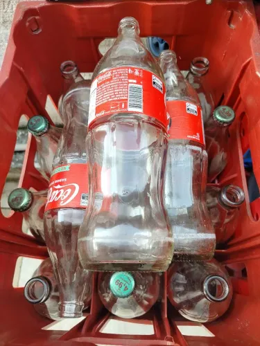 Engradados da Coca-Cola