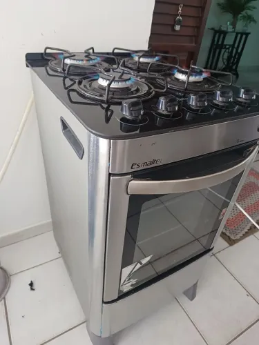 Fogão automático mesa de vidro semi novo 