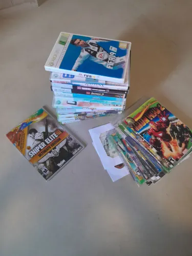 Lote de 38 jogos xbox 360