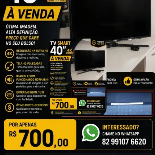 Smart TV 40" 4k