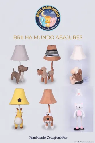 Abajur Infantil LED - Temas de Bichinhos ?