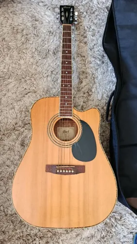 Violão Eletroacústico Cort AD880CE NS (Aço) + Bag