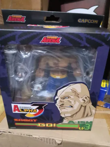 Street fighter Alpha 3 Sagat storm arena original boneco figura