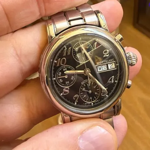 Montblanc Meisterstück Star Cronógrafo Automático 7016 38 mm Aço
