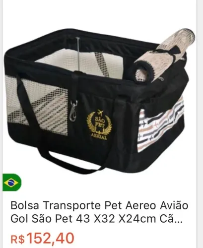 Casinha pet para viagem de avião 
